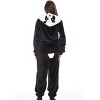 Just Love Womens One Piece Velour Panda Adult Bodysuit Hooded Pajamas - 4 of 4