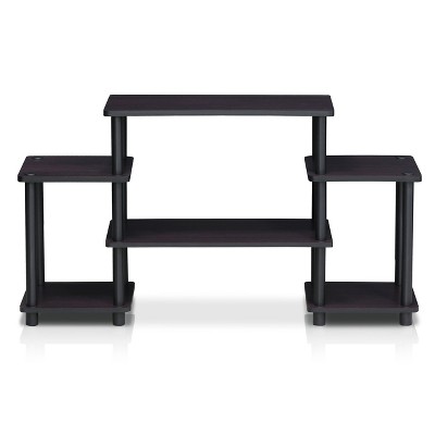 Furinno Simple Design TV Stand for TV's up to 30" Media Center Console Table w/ Open Reversible Shelf No Tools Entertainment Center,Dark Walnut