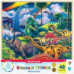 MasterPieces 48 Piece Jigsaw Puzzle for Kids - Dinosaur Friends - 12"x12". - 1 of 4