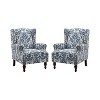 Theodor Armchair with Spindle Legs for Living Room and Bedroom Club Chair Set of 2 | ARTFUL LIVING DESIGN - 2 of 4
