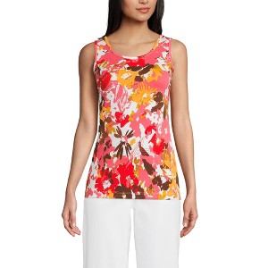 Lands' End Women's Cotton Tank Top - 1 of 3