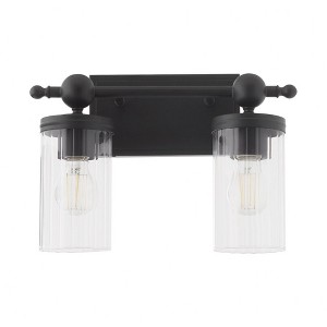 Quorum Lighting Lee Boulevard 2 - Light Vanity in  Matte Black - 1 of 1