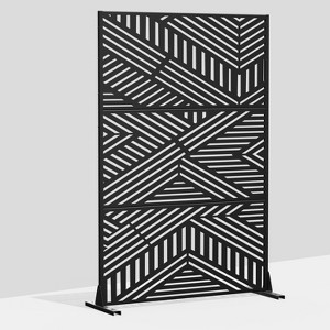 Dovelina Metal Outdoor Privacy Screen Freestanding Patio Decorative Screens - 1 of 4