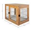 PETMAKER Furniture-Style Dog Crate with Double Doors and Cushion (Natural) - 3 of 4