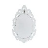 Kate & Laurel All Things Decor 20"X32" Pietra Carved Wall Mirror White - 4 of 4