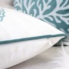ChicFurnit Bed Pillows Spa Seahorses Home Pillow Velvet Pillow with Hidden Zipper Cotton Pillows for Living Room Decoration, Blue, 20"*1"*20" - 4 of 4