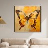 Art Remedy Golden Ochre Butterfly II Elegant Butterfly Wall Art Framed - 2 of 4