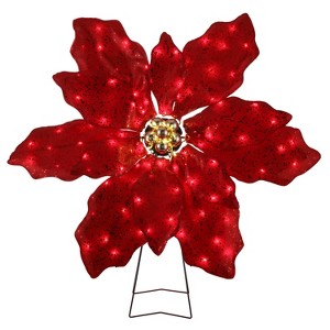 Mr. Christmas 35 in. Outdoor Twinkling LED Poinsettia - 1 of 4