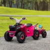 Aosom Kids ATV Quad Car with Back Trailer, 6V Kids Electric Car with Forward Backward Function for Toddlers Ages 18-36 Months - 2 of 4