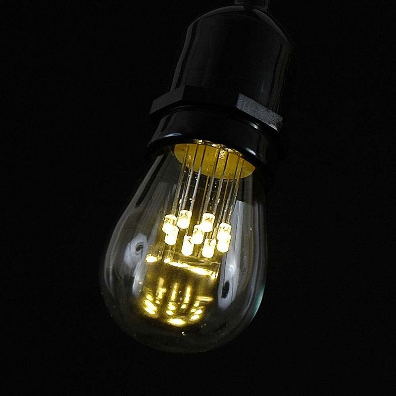 Novelty Lights Edison Outdoor String Lights with 25 In-Line Sockets Black Wire 37.5 Feet, 2 of 8
