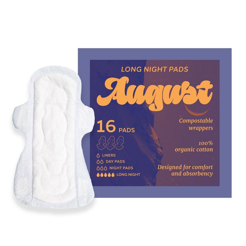Its August Long Overnight Pad - 16ct, 1 of 4