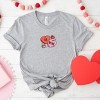 S.W.Smiley Be Mine Hearts Distressed - Women's Short Sleeve Graphic T-Shirt - 2 of 4