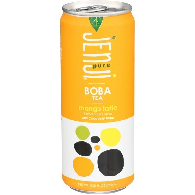 Jenji - Boba Tea Mango Latte - Case of 12 - 10.8 fl oz