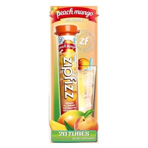 Zipfizz Energy Drink Mix, Peach Mango, 20 Tubes, 0.39 oz (11 g) Each - 1 of 4