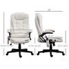 6 Point Executive Office Chair with Heat, Velvet High Back Vibrating Massage Office Chair - 3 of 4