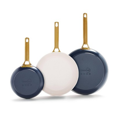 GreenPan Reserve 3pk (8" 10" and 12") Hard Anodized Healthy Ceramic Nonstick Fry Pan Set