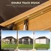 EROMMY 12' X 20' Hardtop Gazebo Aluminum Frame Gazebo with Galvanized Steel Double Roof - 3 of 4
