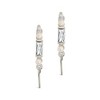 SHINE by Sterling Forever Nadia CZ & Pearl Threader Earrings - 3 of 4