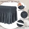 Unique Bargains Stretch Scratch-Resistant Bubble Lattice Footstool Cover Fit Length 24"-39" - 3 of 4