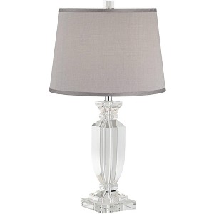 Vienna Full Spectrum Sherry 25" High Modern Table Lamp Table Top Dimmer Clear Crystal Single Living Room Bedroom Bedside Nightstand House Office - 1 of 4