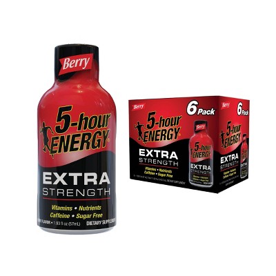 5 Hour Energy Extra Strength Shot - Berry - 6pk