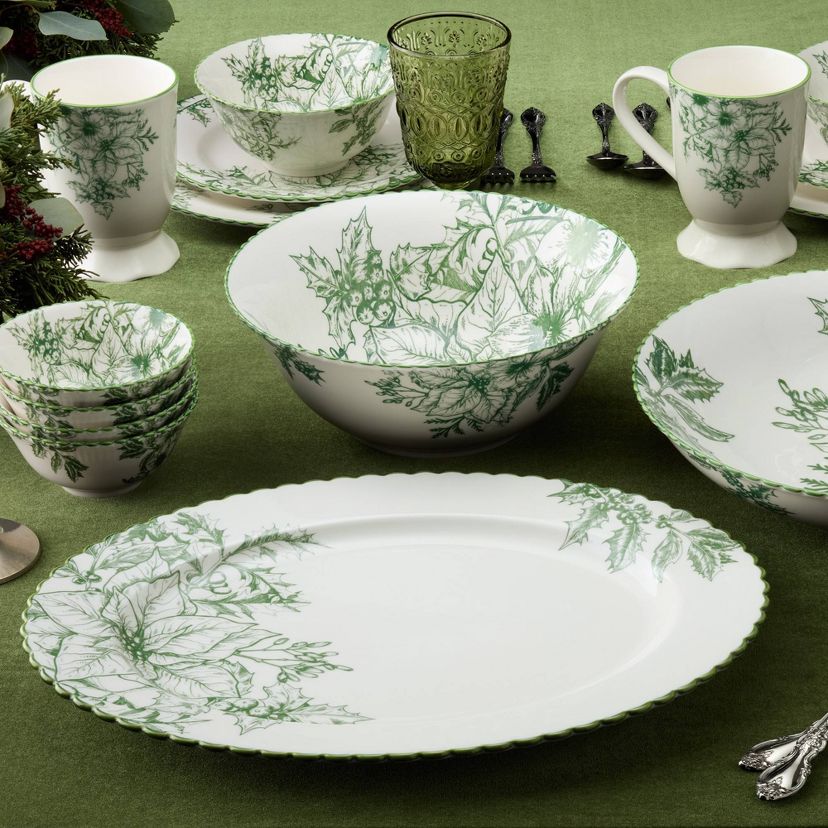 Certified International Winter Evergreen Dinnerware Collection