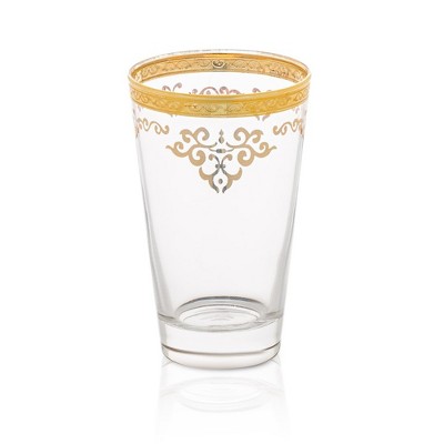 Classic Touch Set Of 6 Dessert Cups With Gold Base And Rim - 4d : Target