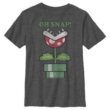 Boy's Nintendo Mario Piranha Oh Snap T-Shirt