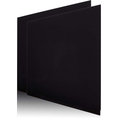 Bright Creations 2-Pack Black Acrylic Board Sheets, 3mm Sign for Arts and Crafts Supplies (12 x 12 in)