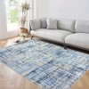 Washable Area Rug Modern Abstract Non Slip Rugs Foldable Low Pile Contemporary Indoor Carpet for Bedroom Office Kids Room Guest Room Study Room - 3 of 4