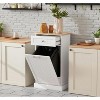 ORRD Tilt-Out Trash Bin Cabinet, Freestanding Kitchen Recycling Center with Hidden Garbage Can Holder, 35.5" Storage Cabinet - 2 of 4