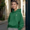 Dalix Heartly Ghost Embroidery Relaxed Hoodie Soft Fleece Sweatshirt Fit Lounge Womens - 3 of 4