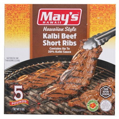 May&#39;s Hawaii Kalbi Beef Short Ribs - Frozen - 5lbs