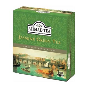 Ahmad Tea Jasmine Green Tea 100 tagged tea bags - 1 of 1