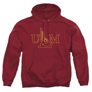 University Of Louisiana Monroe Official Distressed Primary Logo Adult Pull-Over Hoodie - 1 of 4