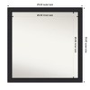 Amanti Art Oliver Narrow Non-Beveled Wood Framed Bathroom Vanity Wall Mirror - 3 of 4