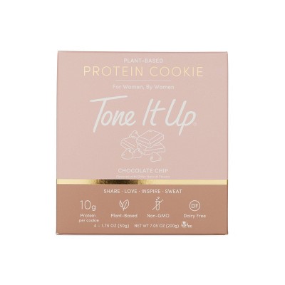 Tone It Up Plant-Based Protein Cookie - Chocolate Chip - 4ct