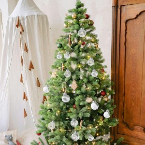 30 Pcs Shatterproof Christmas Ball Ornaments (2.36"/6cm) - Plastic Decorative Baubles. Ideal for Christmas Tree, Holiday, Wedding & Party Decor - 1 of 4