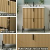 KTMBDW Fluted Design Bathroom Vanity with Ceramic Sink, Wooden Bathroom Storage Vanity with 30 Inch, Small Quick Assembly Bathroom Cabinet - 4 of 4