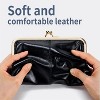 Paaaawaters Wallet for Women, Genuine Leather Coin Purse Kiss Lock Wallets with Zipper Coin Pocket, Multi-card Slots Card Holder - 3 of 4
