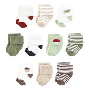 Touched by Nature Infant Boy Organic Cotton Socks, Forest Explorer - 1 of 4