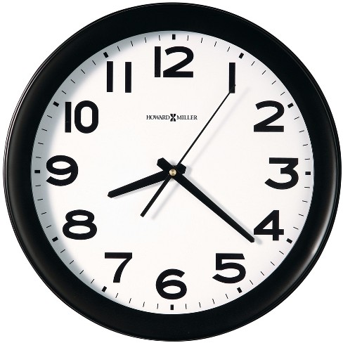 Howard Miller Kenwick Wall Clock 625485 Black Satin : Target