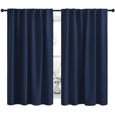 NICETOWN Backtab & Rod Pocket Blackout Thermal Curtain Panels, Set of 2