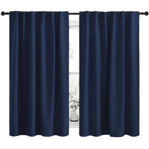 NICETOWN Backtab & Rod Pocket Blackout Thermal Curtain Panels, Set of 2 - 1 of 4