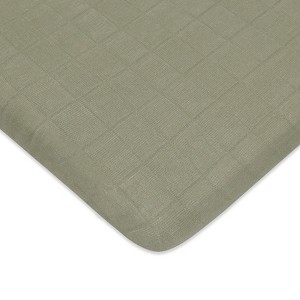 Babyletto All-Stages Midi Crib Sheet in GOTS Certified Organic Muslin Cotton - 1 of 4