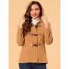 INSPIRE CHIC Women's Casual Winter Outwear Hooded Button Toggle Duffle Coat - 3 of 4
