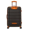 Rockland Melbourne Hardside Expandable Luggage with Spinner Wheels Charcoal Checked Large 28" - 3 of 4
