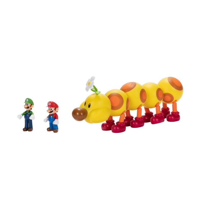 Nintendo Super Mario Wiggler, Mario, and Luigi Action Figure Set - 3pk (Target Exclusive), 4 of 10