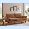 MINIMORE Modern Style 85" W Smiling 3Seater Flared Arm Sofa - 2 of 4