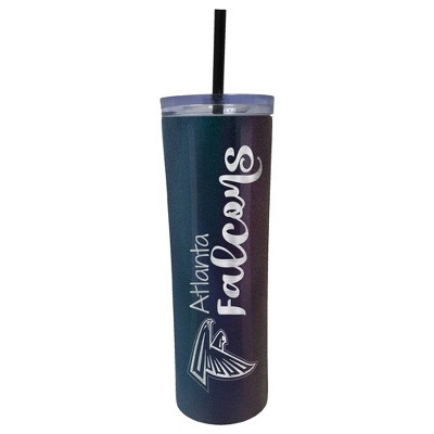 NFL Atlanta Falcons 20oz Onyx Skinny Tumbler with Straw